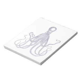 Bloc De Notas Octopus texturizado vintage