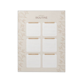 Bloc De Notas Ocupado planificador de rutina semanal de entrenam