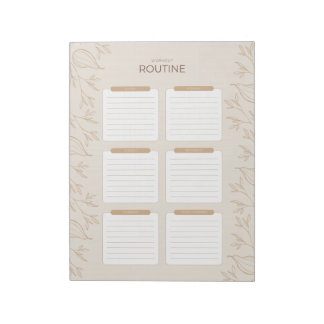 Bloc De Notas Ocupado planificador de rutina semanal de entrenam