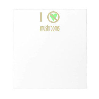 Bloc De Notas Odio los hongos