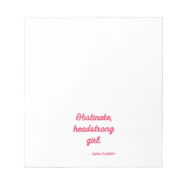 Bloc De Notas Oferta de Orgullo y Prejuicio II - Estilo Cuto