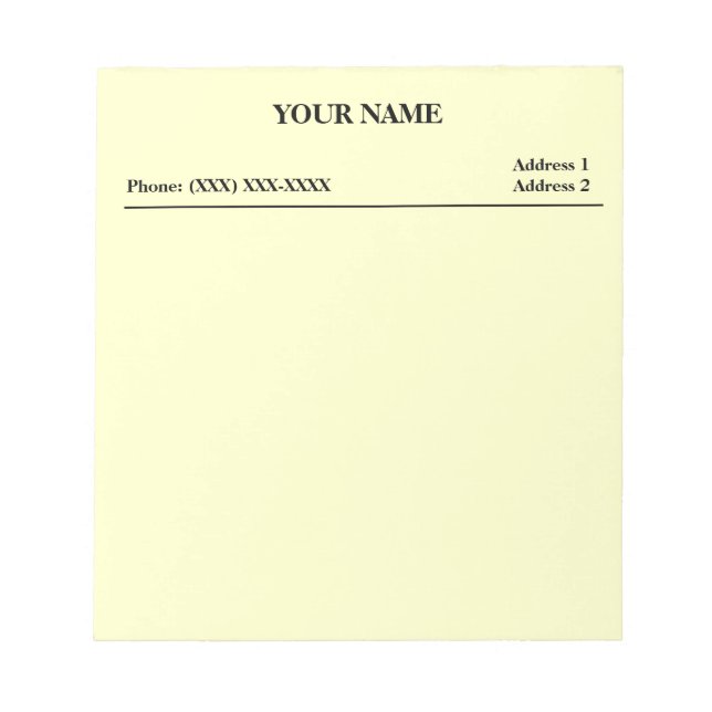 Bloc De Notas Office Memo Pad (Blanco) (Frente)