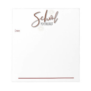 Bloc De Notas Oficina de psicólogos escolares Memo Notepad