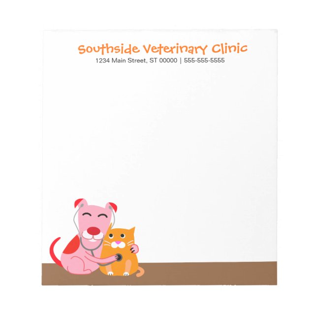 Bloc De Notas Oficina de Veterinarios (Frente)