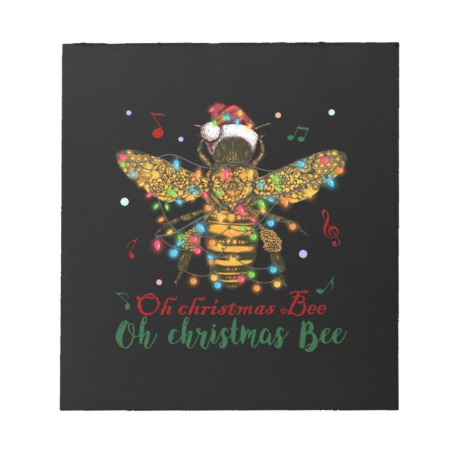 Bloc De Notas Oh Abeja de Navidad | Oh Abeja de Navidad (Frente)