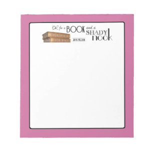 Bloc De Notas Oh para un libro y un escondrijo sombrío