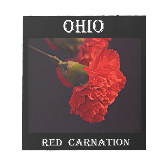 Bloc De Notas Ohio Red Carnation (Frente)