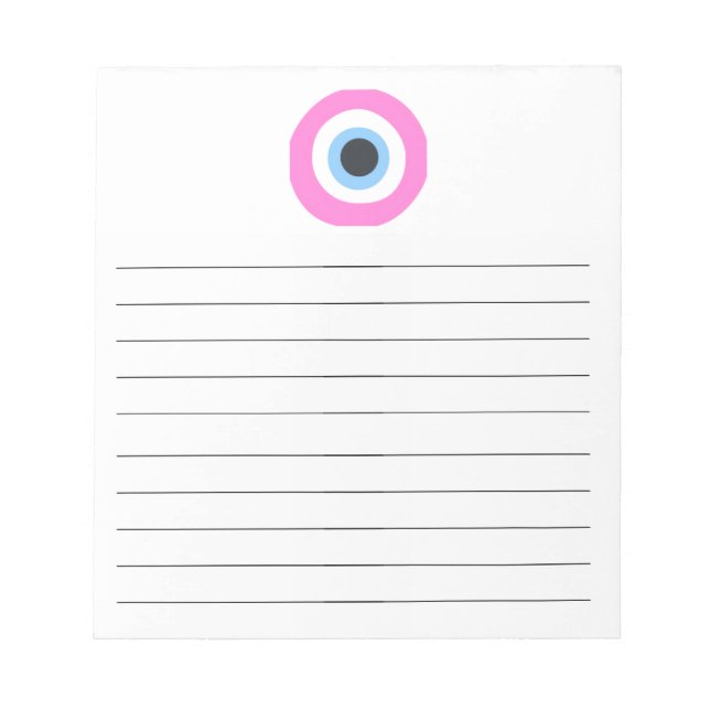Bloc De Notas ojo turco rosa (Frente)