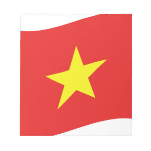 Bloc De Notas Ola de bandera de Vietnam