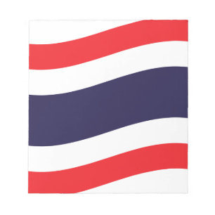 Bloc De Notas Ola de bandera tailandesa