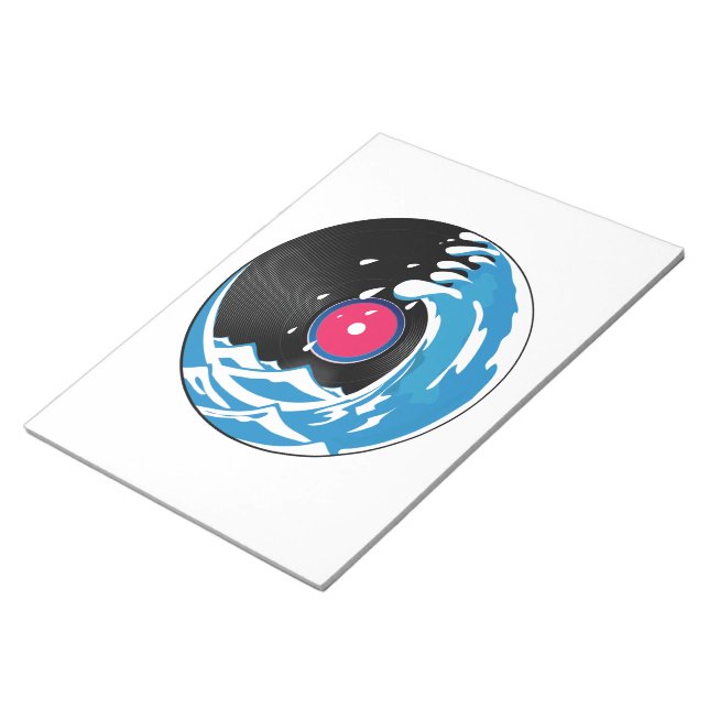 Bloc De Notas Ola de vinilo (Lado Derecho)