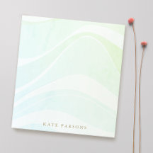 Olas de color retro tropical de Pastel Aqua