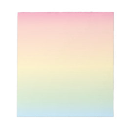 Bloc De Notas Ombré arcoiris Notepad