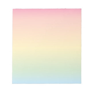 Bloc De Notas Ombré arcoiris Notepad