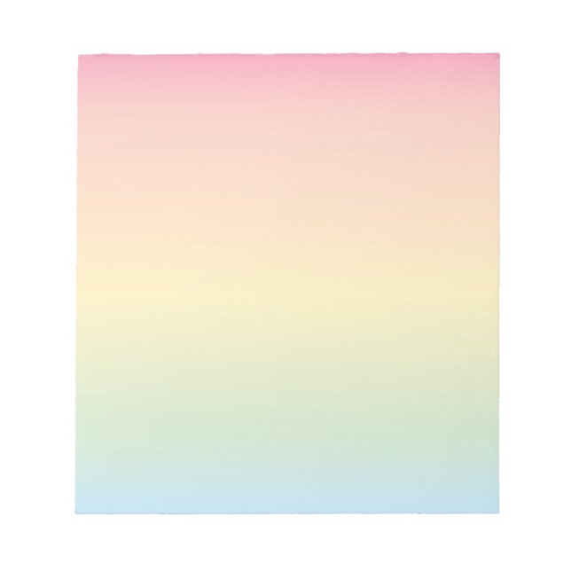 Bloc De Notas Ombré arcoiris Notepad (Frente)