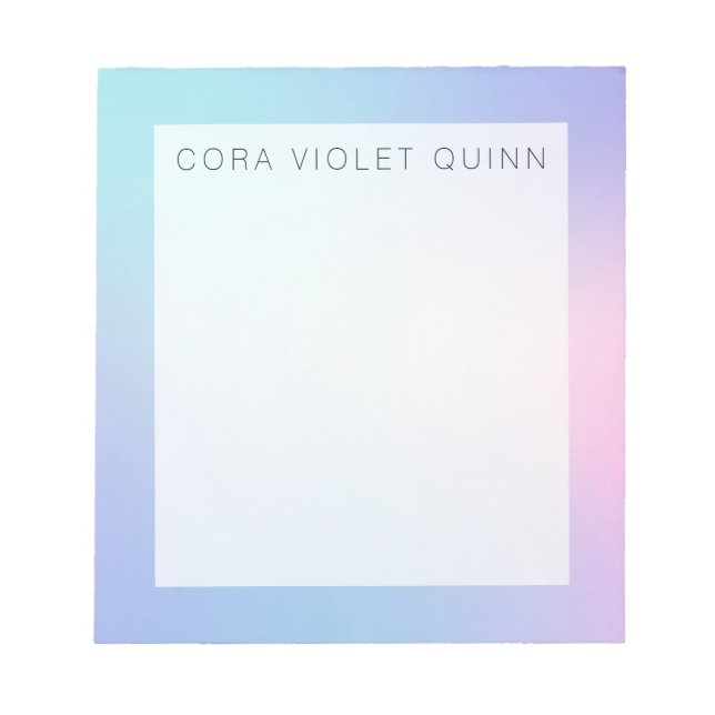 Bloc De Notas Ombre holográfico (Frente)