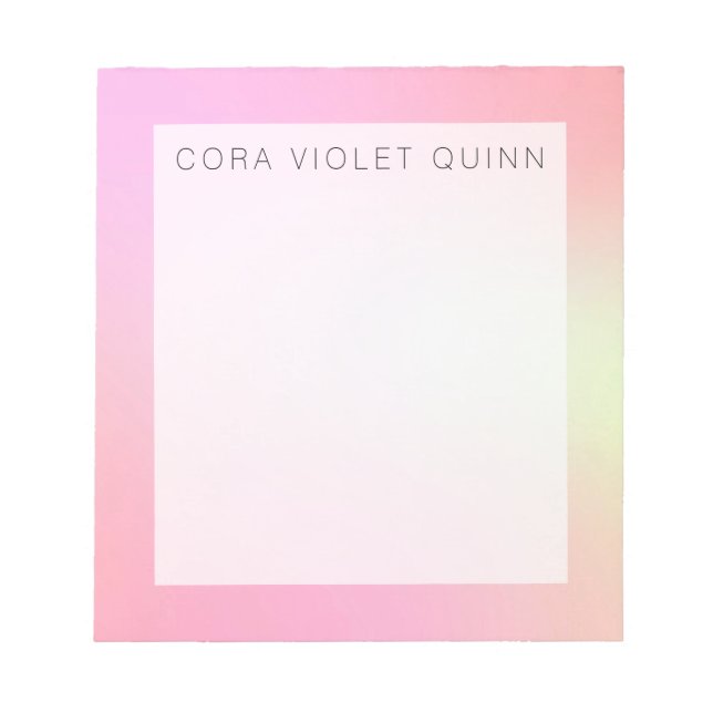 Bloc De Notas Ombre holográfico (Frente)