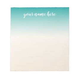 Bloc De Notas Ombre Notepad Personalizado