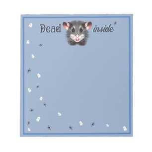Bloc de notas Opossum Dead Inside Ghosts and Skull