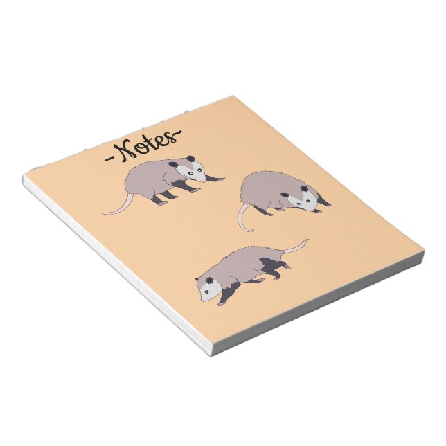 Bloc De Notas Opossums (Lado Derecho)