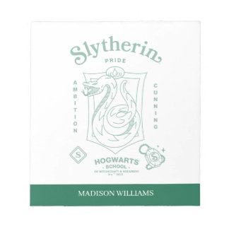 Bloc De Notas ORGULLO DE SLYTHERIN™ Ambición Astucia Escudo