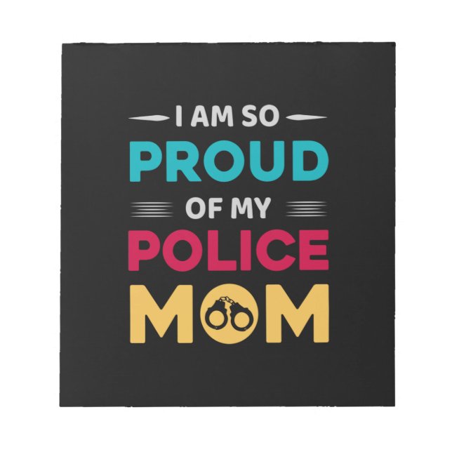 Bloc De Notas Orgullosa De Mi Madre Policial (Frente)