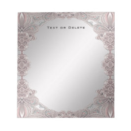 Bloc de notas ornamental rosa