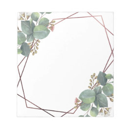 Bloc De Notas Oro rosa Eucalyptus