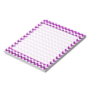 Bloc De Notas Orquídea Púrpura Chevron White