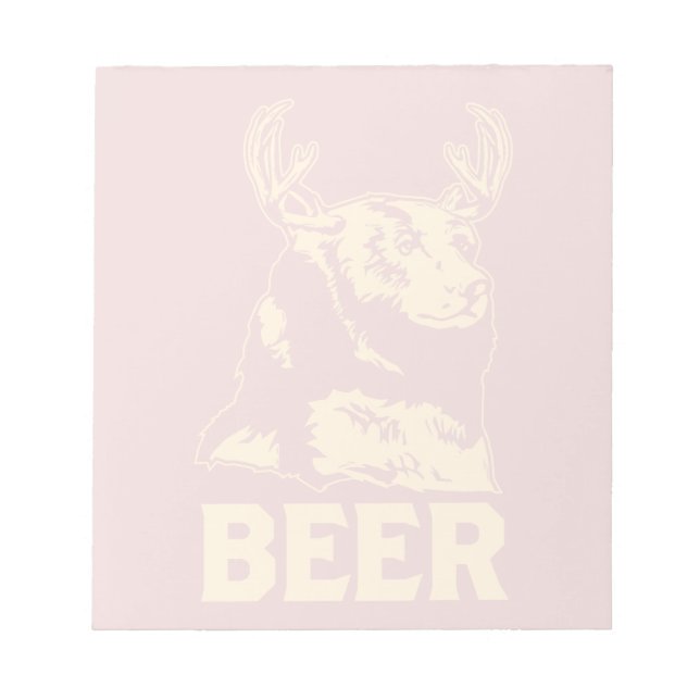 Bloc De Notas Oso + ciervo = cerveza (Frente)