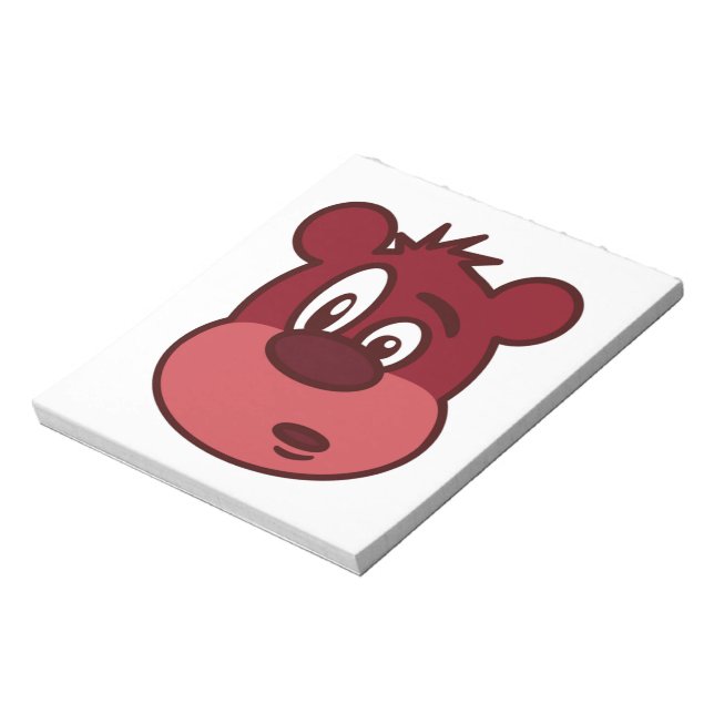 BLOC DE NOTAS OSO DE CARA DIVERTIDO (Lado Izquierdo)