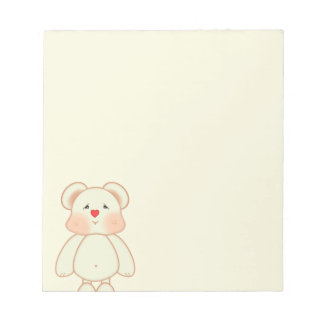 Bloc De Notas Oso de dibujo de píxeles lindo
