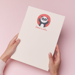 Bloc De Notas Oso De Panda Cute - Notepad Infantil Personalizado