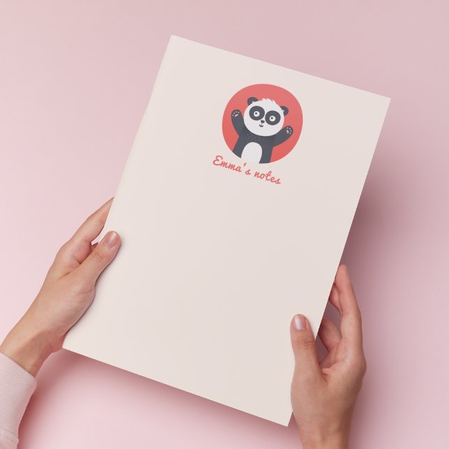 Bloc De Notas Oso De Panda Cute - Notepad Infantil Personalizado (Subido por el creador)
