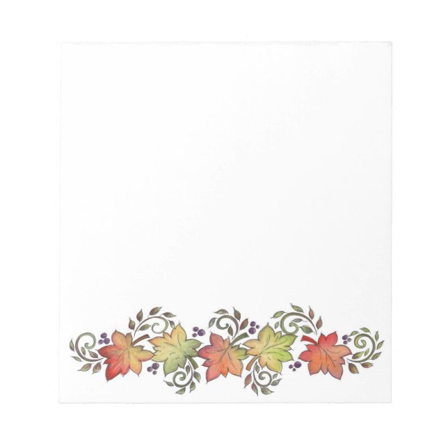 Bloc De Notas Otoño - Notepad (Frente)