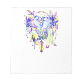 Bloc De Notas Otter Dreamcatcher Blue Yellow Floral