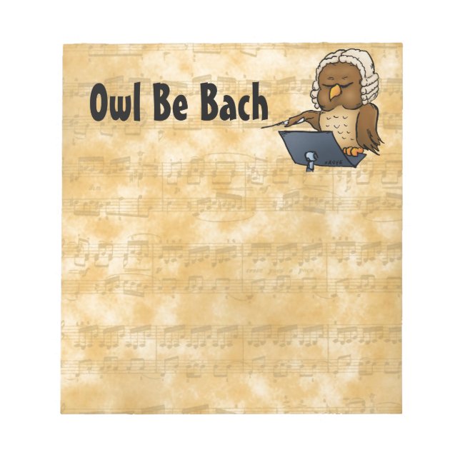 Bloc De Notas Owl Be Bach (Frente)