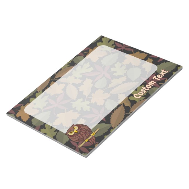 Bloc De Notas Owl Personalizado Notepad (Lado Derecho)