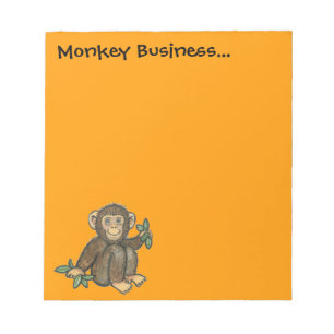 Bloc De Notas Pad de notas comerciales de mono
