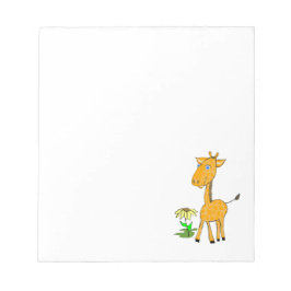 Bloc De Notas Pad de notas de Baby Giraffe