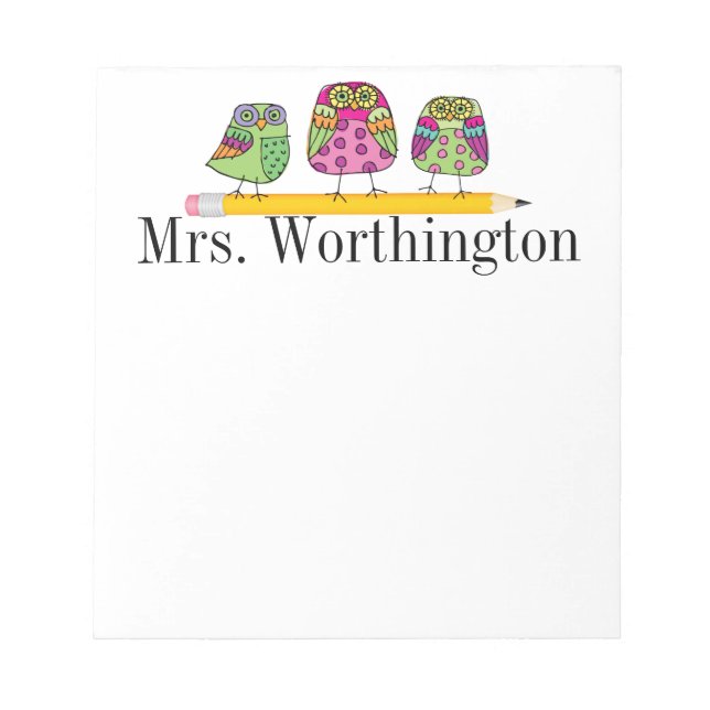 Bloc De Notas Pad de notas de escuela (Frente)