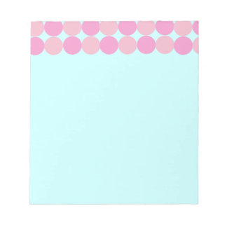 Bloc De Notas Pad de notas de puntos de Polka rosa