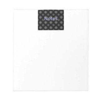 Bloc De Notas Pad de notas del patrón negro