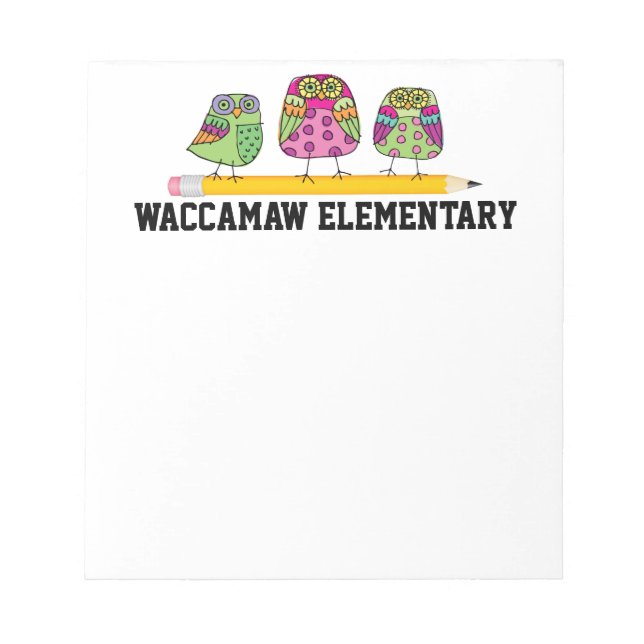 Bloc De Notas Pad de notas escolares - SRF (Frente)