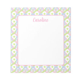 Bloc De Notas Paddle de rosca de argyle de color de agua perrito