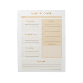 Bloc De Notas Páginas minimalistas de planificación diaria en co