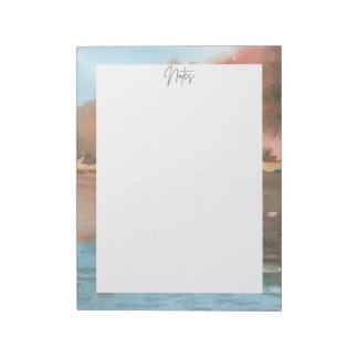 Bloc De Notas Paisaje acuático bordeado