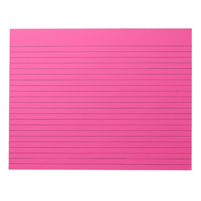 Bloc De Notas Paisaje alineado Fuchsia Francés (Frente)
