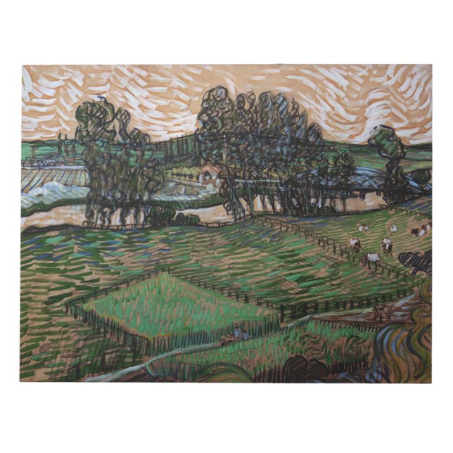 Bloc De Notas Paisaje con puente sobre el Oise (van Gogh) (Frente)