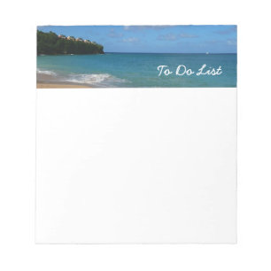 Bloc De Notas Paisaje de vacaciones tropicales en la playa de Sa